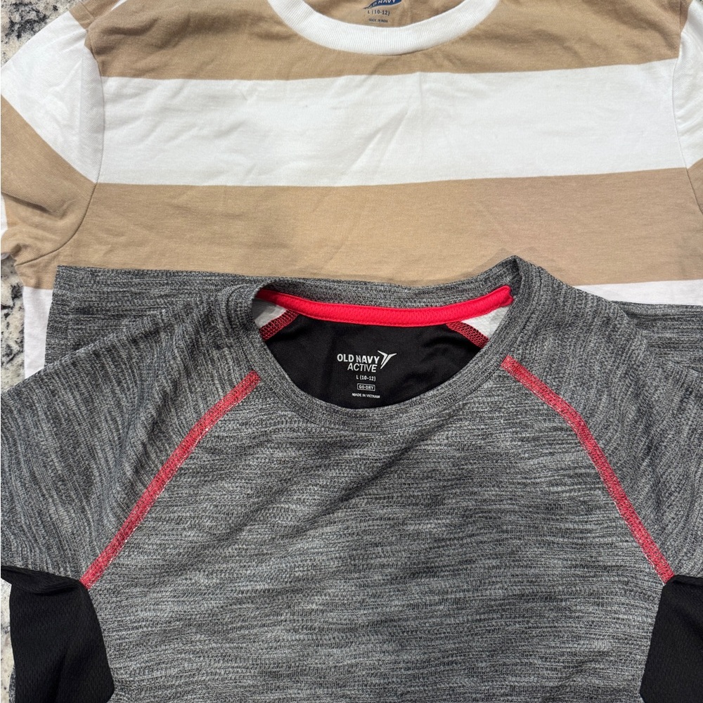 Old Navy Boys- 2 short sleeve shirts